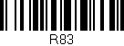 Código de barras (EAN, GTIN, SKU, ISBN): 'R83'