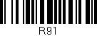 Código de barras (EAN, GTIN, SKU, ISBN): 'R91'