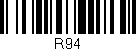 Código de barras (EAN, GTIN, SKU, ISBN): 'R94'