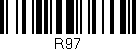 Código de barras (EAN, GTIN, SKU, ISBN): 'R97'