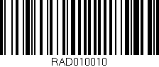 Código de barras (EAN, GTIN, SKU, ISBN): 'RAD010010'