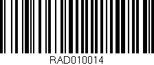 Código de barras (EAN, GTIN, SKU, ISBN): 'RAD010014'