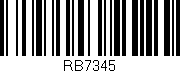 Código de barras (EAN, GTIN, SKU, ISBN): 'RB7345'