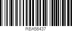 Código de barras (EAN, GTIN, SKU, ISBN): 'RBA56437'