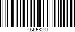 Código de barras (EAN, GTIN, SKU, ISBN): 'RBE56389'