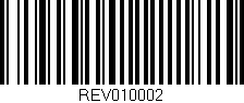 Código de barras (EAN, GTIN, SKU, ISBN): 'REV010002'