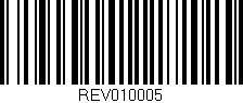 Código de barras (EAN, GTIN, SKU, ISBN): 'REV010005'