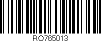 Código de barras (EAN, GTIN, SKU, ISBN): 'RO765013'