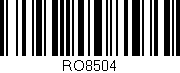 Código de barras (EAN, GTIN, SKU, ISBN): 'RO8504'