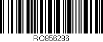 Código de barras (EAN, GTIN, SKU, ISBN): 'RO856286'