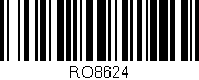 Código de barras (EAN, GTIN, SKU, ISBN): 'RO8624'