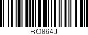 Código de barras (EAN, GTIN, SKU, ISBN): 'RO8640'