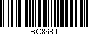 Código de barras (EAN, GTIN, SKU, ISBN): 'RO8689'
