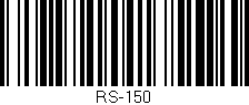 Código de barras (EAN, GTIN, SKU, ISBN): 'RS-150'