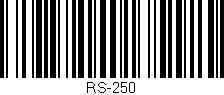 Código de barras (EAN, GTIN, SKU, ISBN): 'RS-250'