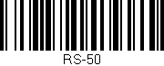 Código de barras (EAN, GTIN, SKU, ISBN): 'RS-50'