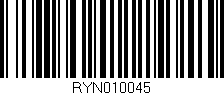 Código de barras (EAN, GTIN, SKU, ISBN): 'RYN010045'