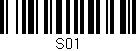 Código de barras (EAN, GTIN, SKU, ISBN): 'S01'