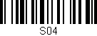 Código de barras (EAN, GTIN, SKU, ISBN): 'S04'