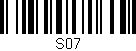 Código de barras (EAN, GTIN, SKU, ISBN): 'S07'