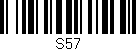 Código de barras (EAN, GTIN, SKU, ISBN): 'S57'