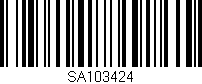 Código de barras (EAN, GTIN, SKU, ISBN): 'SA103424'
