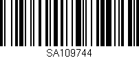 Código de barras (EAN, GTIN, SKU, ISBN): 'SA109744'
