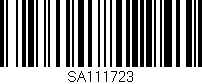 Código de barras (EAN, GTIN, SKU, ISBN): 'SA111723'