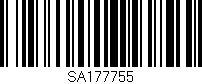 Código de barras (EAN, GTIN, SKU, ISBN): 'SA177755'