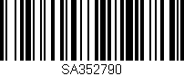Código de barras (EAN, GTIN, SKU, ISBN): 'SA352790'