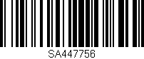 Código de barras (EAN, GTIN, SKU, ISBN): 'SA447756'