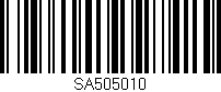 Código de barras (EAN, GTIN, SKU, ISBN): 'SA505010'