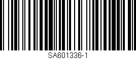 Código de barras (EAN, GTIN, SKU, ISBN): 'SA601336-1'