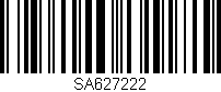 Código de barras (EAN, GTIN, SKU, ISBN): 'SA627222'