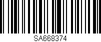 Código de barras (EAN, GTIN, SKU, ISBN): 'SA668374'