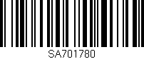Código de barras (EAN, GTIN, SKU, ISBN): 'SA701780'