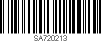 Código de barras (EAN, GTIN, SKU, ISBN): 'SA720213'