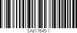 Código de barras (EAN, GTIN, SKU, ISBN): 'SA817645-1'