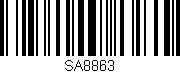 Código de barras (EAN, GTIN, SKU, ISBN): 'SA8863'