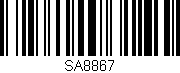 Código de barras (EAN, GTIN, SKU, ISBN): 'SA8867'