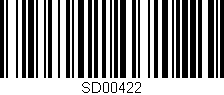Código de barras (EAN, GTIN, SKU, ISBN): 'SD00422'