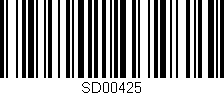 Código de barras (EAN, GTIN, SKU, ISBN): 'SD00425'