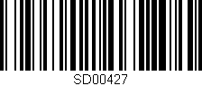 Código de barras (EAN, GTIN, SKU, ISBN): 'SD00427'