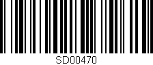 Código de barras (EAN, GTIN, SKU, ISBN): 'SD00470'