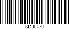 Código de barras (EAN, GTIN, SKU, ISBN): 'SD00479'