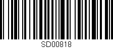 Código de barras (EAN, GTIN, SKU, ISBN): 'SD00818'
