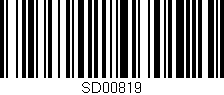 Código de barras (EAN, GTIN, SKU, ISBN): 'SD00819'