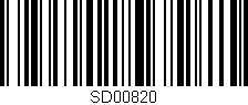 Código de barras (EAN, GTIN, SKU, ISBN): 'SD00820'