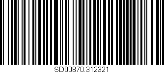 Código de barras (EAN, GTIN, SKU, ISBN): 'SD00870.312321'