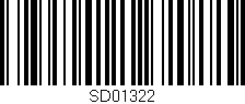 Código de barras (EAN, GTIN, SKU, ISBN): 'SD01322'